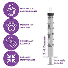 Load image into Gallery viewer, Care Touch Luer Lock Syringes | Disposable 3mL Count Syringes - No Needles | Great for Oral Medicine and Home Care, 100 Count
