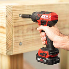 Load image into Gallery viewer, SKIL 2-Tool Drill Combo Kit: Pwrcore 12 Brushless 12V 1/2" Cordless Drill Driver &amp; Brushless 1/4" Hex Cordless Impact Driver, Includes 2.0Ah Lithium Battery &amp; Pwrjump Charger - CB742901
