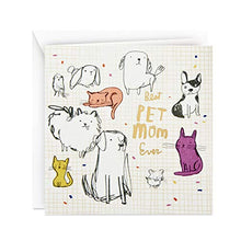 Load image into Gallery viewer, Hallmark Studio Ink Mothers Day Card from Dog or Cat (Best Pet Mom Ever)
