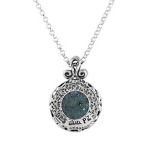 Load image into Gallery viewer, PZ Paz Creations .925 Sterling Silver Roman Glass Pendant Necklace
