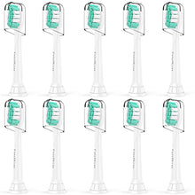 Load image into Gallery viewer, Toothbrush Replacement Heads for Philips Sonicare: Electric Toothbrush Head Compatible with Sonicare 2 Series ProtectiveClean DailyClean Plaque Control Gum 4100 5100 C2 C3 G2 HX9023 Snap-on, 10 Pack
