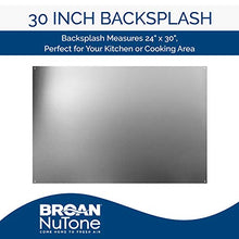 Load image into Gallery viewer, Broan-NuTone SP3004 Reversible Stainless Steel Backsplash Range Hood Wall Shield for Kitchen, 24 by 30-Inch
