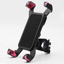 Load image into Gallery viewer, QMEET Bike Phone Mount 360°Rotation, Bike Phone Holder for iPhone Android GPS Other Devices Between 3.5 to 6.5 inches (Black Pink)

