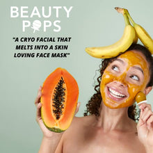 Load image into Gallery viewer, Love &amp; Pebble Beauty Pops - Ice Roller for Face Massage &amp; Skin Care Ice Mask for Face Set with Turmeric &amp; Aloe | Cryo Dermal Benefits of Ice Face Roller and Gua Sha, As Seen on Shark Tank and Tik Tok
