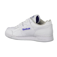 Load image into Gallery viewer, Reebok Men's Workout Plus Sneaker, White/Royal, 11 M US

