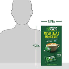Load image into Gallery viewer, WHOLE EARTH Stevia &amp; Monk Fruit Plant-based Sweetener, 400 Packets
