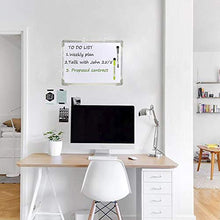 Load image into Gallery viewer, Bethone Dry Erase White Board Hanging Small Magnetic Portable Writing, Drawing &amp; Planning Small Whiteboard for Cubicle Easy to Clean Wall Whiteboard for Office School, Kids, Home
