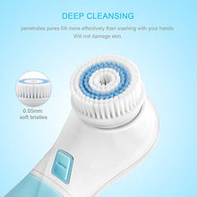 Load image into Gallery viewer, Facial Cleansing Brush,UMICKOO Face Brush Waterproof With 5 Exfoliating Heads,Rotary Spin Brush Cleansing System for Gentle Exfoliation and Deep Scrubbing
