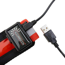Load image into Gallery viewer, LED Reflective Belt - USB Rechargeable - High Visibility Gear for Running, Walking &amp; Cycling - Fits Women, Men &amp; Kids - Fully Adjustable &amp; Lightweight - Safer Than a Reflective Vest - Green, Red, Blue
