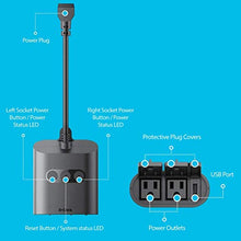 Load image into Gallery viewer, D-Link Wi-Fi Smart Outdoor Plug with 2 Outlets and 1 USB Port, No Hub Required, Works with Google Assistant (DSP-W320-US) , Black
