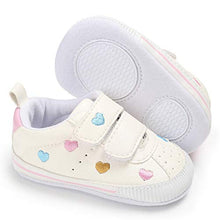 Load image into Gallery viewer, Baby Boys Girls Sneakers Non Slip Rubber Sole Infant Toddler First Walker Outdoor Tennis Crib Dress Shoes (12-18 Months Toddler, C-Muti-Color)
