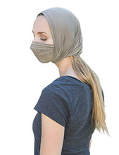 Load image into Gallery viewer, EMF Protection Mask, Hat, Head Scarf, Face Covering, Gaiter by Halsa. High Elastic Silver Fabric, Multifunctional Use. Radiation Protection from Cell Phones, WiFi, Smart Meters, Routers, 5G.
