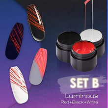 Load image into Gallery viewer, Adealink 3pcs/Set Luminous Spider Nail Gel Set Classic Color Nail Art Spider Gel Manicure Supplies
