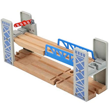Load image into Gallery viewer, Z MAYABBO Wooden Train Set Accessories Wood Railway Bridge for Railroad Tracks, 2-Level Overpass Compatible for All Railway Tracks System
