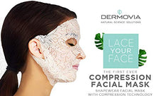 Load image into Gallery viewer, LACE YOUR FACE Patented Compression Facial Mask, AS SEEN ON SHARK TANK, Reusable Biodegradable Cotton Anti Aging Skin Care, Hydrating Rose Water, 4 pack
