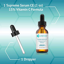 Load image into Gallery viewer, Cosmetic Skin Solutions Supreme Serum CE, Antioxidant Brightening 15% Vitamin C Formula (1 oz)
