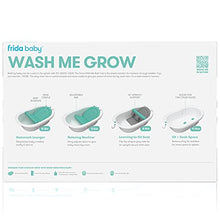 Load image into Gallery viewer, 4-in-1 Grow-with-Me Bath Tub by Frida Baby Transforms Infant Bathtub to Toddler Bath Seat with Backrest for Assisted Sitting in Tub
