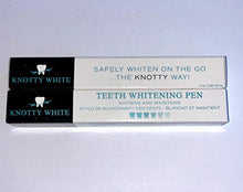 Load image into Gallery viewer, Set of 2 Knotty White Brush On Teeth Whitening Pens - 36% Carbamide Peroxide - Effective, Safe, No Sensitivity, Easy, Travel-Friendly - 2 Pack
