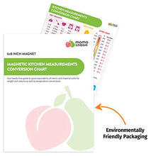 Load image into Gallery viewer, Kitchen Conversion Chart Magnet - Imperial &amp; Metric to Standard Conversion Chart Decor Cooking Measurements for Food - Measuring Weight, Liquid, Temperature - Recipe Baking Tools Cookbook Accessories
