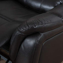Load image into Gallery viewer, Christopher Knight Home Hawthorne Leather Glider Recliner Chair, Black Berry
