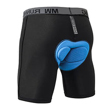 Load image into Gallery viewer, Men's Cycling Underwear, 3D Padded Bike Shorts, Quick Dry Breathable Mountain Bicycle Tights Leggings (Black-02, Medium)
