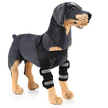 Load image into Gallery viewer, Alician 1 Pair Dogs Care Kneepad Leggings Pet Protector Surgery Injury Protective Cover  Blue S
