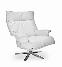 Load image into Gallery viewer, Lafer Recliners Valentina Recliner White Leather Chairs
