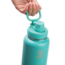Load image into Gallery viewer, Takeya Actives Insulated Stainless Steel Water Bottle with Spout Lid, 18 oz, Teal
