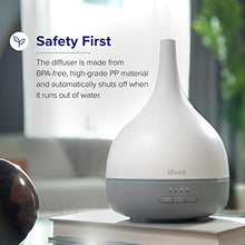 Load image into Gallery viewer, LEVOIT Essential Oil Diffuser, Aromatherapy Diffuser for Essential Oils, Cool Mist Humidifier,300ml Aroma Diffuser with 7 Color Lights &amp; Timer, Auto Shut-off, BPA Free for Home Office Bedroom
