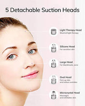 Load image into Gallery viewer, AEVO Blackhead Remover Vacuum, Electric Facial Pore Removal Extractor Kit with 5 Replaceable Heads, [Adjustable Suction] [LED Display] [USB Rechargeable], Beauty Device for Skin Treatment
