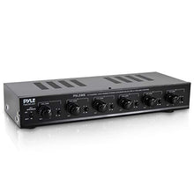 Load image into Gallery viewer, 6 Channel Speaker Selector Switch - Multi Zone A B Speaker Distribution Controller Box w/ Independent Audio Source Volume Control, Supports Home Theater Stereo Receiver System - Pyle PSLSW6
