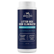 Load image into Gallery viewer, Rocco &amp; Roxie Litter Box Odor Eliminator – Best Natural Urine Deodorizer for Cat Litter Boxes – You Won’t Need to Change The Cat Litter as Often – Fresh Scent – Safe for Kitty (12 oz Bottle)
