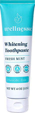 Load image into Gallery viewer, Wellnesse: Whitening Toothpaste - Fresh Mint - 1 Tube, 4 oz - Clean Teeth, Soothe Gums and Freshen Breath - Cruelty-Free, Non-GMO - No Parabens, Sulfates, Glycerin, or Fluoride
