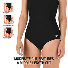Load image into Gallery viewer, Speedo Women's Swimsuit One Piece PowerFlex Ultraback Solid , Speedo Black, 6

