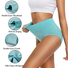 Load image into Gallery viewer, OLIKEME Womens Underwear Briefs Breathable Full Coverage Post Partum Underware Soft Comfy Cotton Panties Plus Size Underpants Multipack
