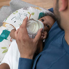 Load image into Gallery viewer, Boppy Original Nursing Pillow &amp; Positioner, Neutral Jungle Colors, Cotton Blend Fabric with Allover Fashion, Multi
