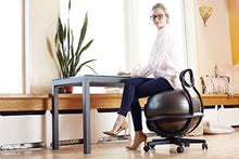 Load image into Gallery viewer, Gaiam Ultimate Balance Ball Chair - Premium Exercise Stability Yoga Ball Ergonomic Chair for Home and Office Desk with Reinforced Base, Air Pump, Exercise Guide and Satisfaction Guarantee
