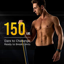 Load image into Gallery viewer, FITFORT Resistance Bands Set Exercise Bands - Workout Bands Stackable up to 150lb, Indoor/Outdoor Fitness Bands with Door Anchor &amp; Handles for Strength, Slim, Yoga, Home Gym Equipment for Men/Women
