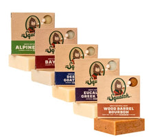 Load image into Gallery viewer, Dr. Squatch All Natural Bar Soap for Men, 5 Bar Variety Pack - Alpine Sage, Bay Rum, Bourbon, Eucalyptus and Goat's Milk
