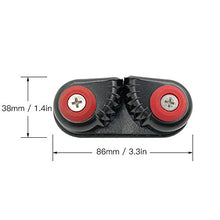 Load image into Gallery viewer, 1 x Kayak Cam Cleat Boat Canoe Sailboat Dinghy Aluminum Cam Cleats Fast Entry Kayak Cleats Daerzy
