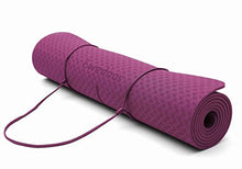 Load image into Gallery viewer, Ewedoos Eco Friendly Yoga Mat with Alignment Lines, TPE Yoga Mat Non Slip Textured Surfaces ¼-Inch Thick High Density Padding To Avoid Sore Knees, Perfect for Yoga, Pilates and Fitness (New Purple)
