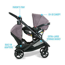 Load image into Gallery viewer, Graco Modes2Grow Travel System | Includes Modes2Grow Stroller and SnugRide SnugLock 35 Infant Car Seat, Kinley
