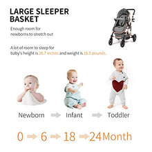 Load image into Gallery viewer, Reversible Convertible Baby Strollers for Infant - High Landscape Bassinet Pushchair 2-in-1 Newborn Pushchair (Gray)
