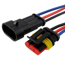 Load image into Gallery viewer, OSOF 30Pcs/Pack (2 + 3 + 4 Pin Way) 16AWG Car Male &amp; Female Waterproof Electrical Connectors Plug Socket Kit With 10cm Wire 1.5mm Series Terminal Connector
