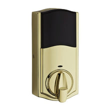 Load image into Gallery viewer, Kwikset 913 Smartcode Touchpad Electronic Deadbolt featuring SmartKey in Polished Brass
