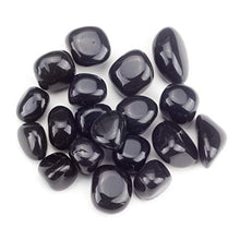 Load image into Gallery viewer, Cherry Tree Collection 1/2 Pound Tumbled Polished Stones | 3/4" - 1" Size Nuggets | Crystals for Decoration, Healing, Reiki, Chakra (Black Obsidian)
