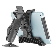 Load image into Gallery viewer, iBOLT TabDock Bizmount AMPs - Heavy Duty Drill Base Mount for All 7" - 10" Tablets ( iPad , Samsung Tab ) for Cars, Desks, Countertops: Great for Commercial Vehicles, Trucks, Schools, and Businesses
