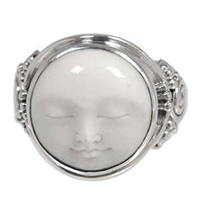 Load image into Gallery viewer, NOVICA .925 Sterling Silver Handcrafted Cocktail Ring 'Face of the Moon'
