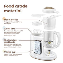 Load image into Gallery viewer, Kwasyo Baby Food Maker, 4 in 1 Processor Baby Food Steamer and Blender, Puree Machine &amp; Milk Warmer, | Constant Temperature | Rapid Heating | with 22 Oz Separate Steaming Cup -BPA-free Tritan Material
