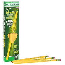 Load image into Gallery viewer, Ticonderoga Tri-Write Triangular Pencils, Wood-Cased #2 HB Soft, Yellow, 12-Pack (13856)
